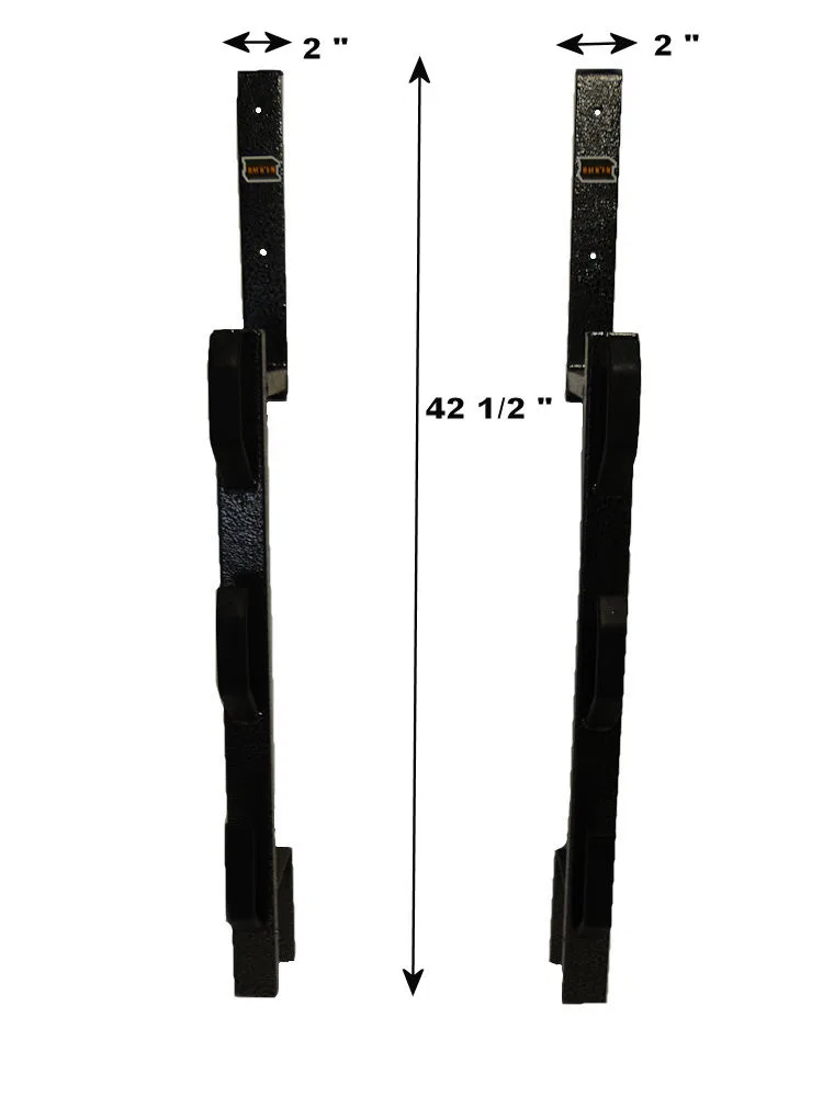 RA-5 – RACK'EM MFG Tool Organizer, Bolt-On Mount To Closed Trailer Holds 3 Landscape Trimmers Black/ Gray Steel